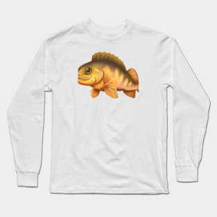 Cute Perch Drawing Long Sleeve T-Shirt